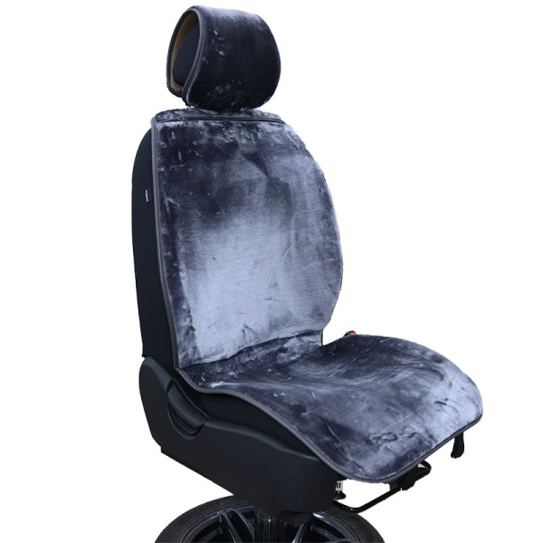 Накидки  меховые серые MEX-1101 GY (5шт) 11 предметов  Autoprofi